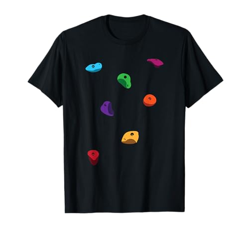 Klettern hält Kletterer Bouldern für Männer Frauen Kinder T-Shirt Klettern hält Kletterer Bouldern für Männer Frauen Kinder T-Shirt von Funny Colorful Hiker Mountain Rock Wall Boulder