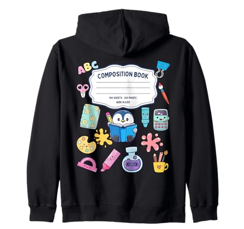 Komposition Notizbuch Kostüm Passende Gruppe Halloween Schule Kapuzenjacke von Funny Composition Notebook Group Halloween Apparel