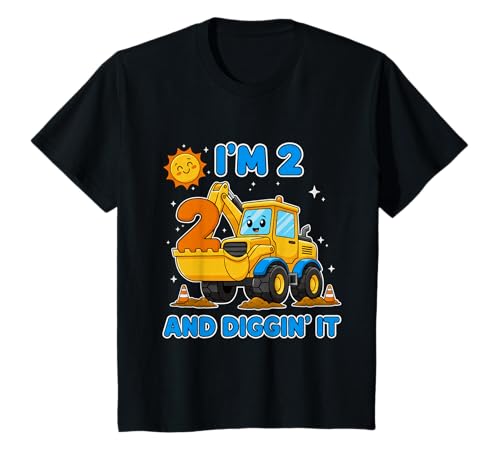 Two 2nd Birthday Boy Digger Boy Construction 2 Years Old T-Shirt Two 2nd Birthday Boy Digger Boy Construction 2 Years Old T-Shirt von Funny Construction Birthday Digger Boy Tees