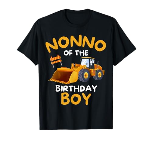 Nonno of The Birthday Boy, Baufahrer T-Shirt Nonno of The Birthday Boy, Baufahrer T-Shirt von Funny Construction Birthday Squad Boy Party Match
