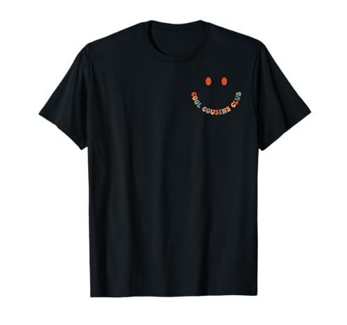 Lustiges Gesicht Cool Cousins Club Retro Groovy Kinder Jungen Mädchen T-Shirt Lustiges Gesicht Cool Cousins Club Retro Groovy Kinder Jungen Mädchen T-Shirt von Funny Cool Cousins Club Tees Cousin Crew Matching