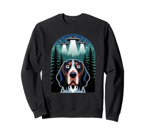 Tennessee Coonhound Selfie Alien UFO Funny Men Women Kids Sweatshirt Tennessee Coonhound Selfie Alien UFO Funny Men Women Kids Sweatshirt von Funny Coonhound Selfie Graphic Tees