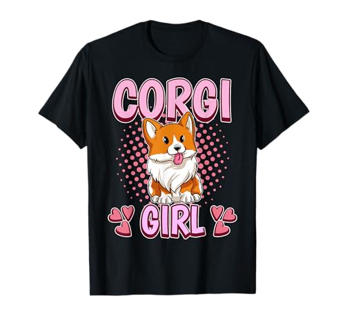 Damen Corgi Girl Mädchen Corgi T-Shirt Damen Corgi Girl Mädchen Corgi T-Shirt von Funny Corgi Merch Women & Girls