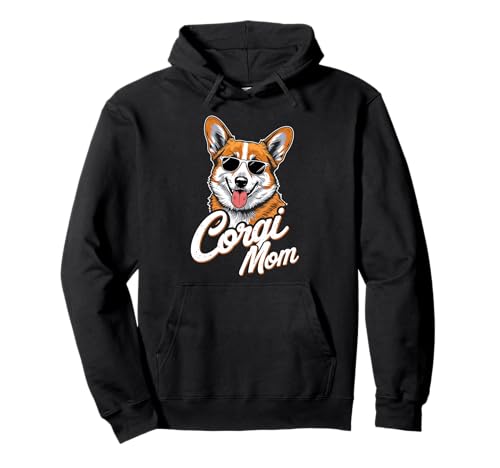 Corgi Mom Damen Lustiger Corgi Besitzer Corgi Hund Pullover Hoodie von Funny Corgi Owner Ajeli Designs