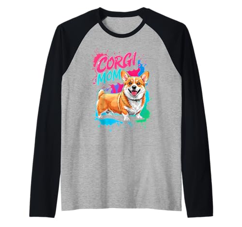 Corgi Mom Damen Lustiger Corgi Besitzer Corgi Hund Raglan Corgi Mom Damen Lustiger Corgi Besitzer Corgi Hund Raglan von Funny Corgi Owner Ajeli Designs