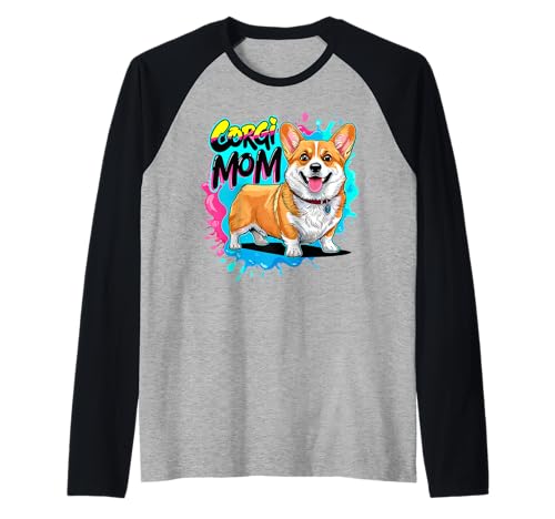 Corgi Mom Damen Lustiger Corgi Besitzer Corgi Hund Raglan Corgi Mom Damen Lustiger Corgi Besitzer Corgi Hund Raglan von Funny Corgi Owner Ajeli Designs