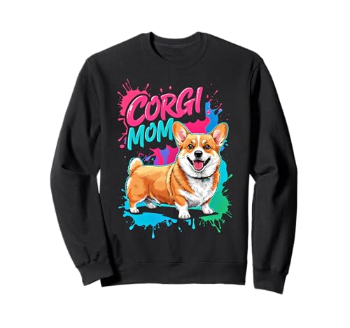 Corgi Mom Damen Lustiger Corgi Besitzer Corgi Hund Sweatshirt Corgi Mom Damen Lustiger Corgi Besitzer Corgi Hund Sweatshirt von Funny Corgi Owner Ajeli Designs