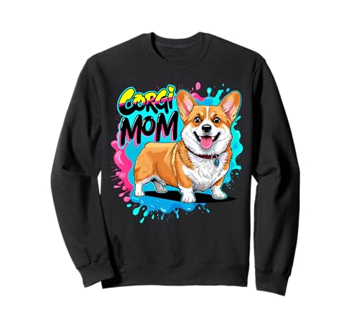 Corgi Mom Damen Lustiger Corgi Besitzer Corgi Hund Sweatshirt Corgi Mom Damen Lustiger Corgi Besitzer Corgi Hund Sweatshirt von Funny Corgi Owner Ajeli Designs