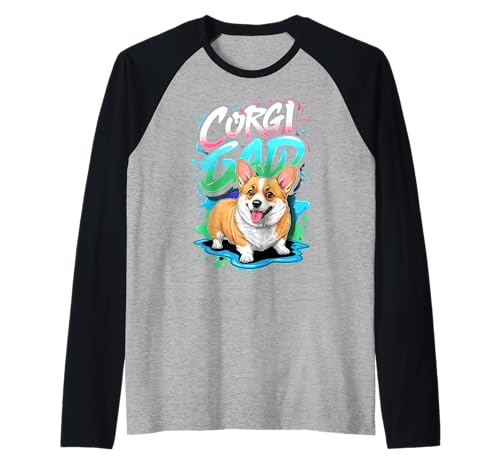 Corgi Dad für Herren, lustiger Corgi-Besitzer, Corgi-Hund Raglan Corgi Dad für Herren, lustiger Corgi-Besitzer, Corgi-Hund Raglan von Funny Corgi Owner Corgi Dog Ajeli Designs