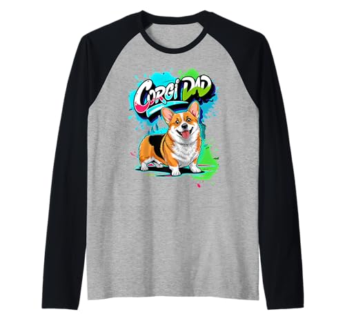 Corgi Dad für Herren, lustiger Corgi-Besitzer, Corgi-Hund Raglan Corgi Dad für Herren, lustiger Corgi-Besitzer, Corgi-Hund Raglan von Funny Corgi Owner Corgi Dog Ajeli Designs