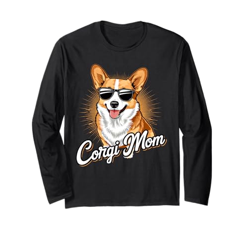 Corgi Mom Damen Lustiger Corgi Besitzer Corgi Hund Langarmshirt Corgi Mom Damen Lustiger Corgi Besitzer Corgi Hund Langarmshirt von Funny Corgi Owner Corgi Dog Ajeli Designs