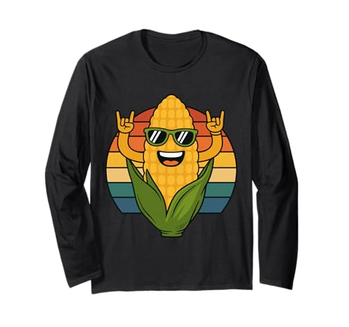 Lustig Cool Retro Maisliebhaber Veggie Bauern Vegan Männer Frauen Langarmshirt Lustig Cool Retro Maisliebhaber Veggie Bauern Vegan Männer Frauen Langarmshirt von Funny Corn Retro Summer Veggie Humor Apparel