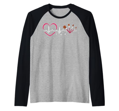 Heartbeat Make-up Artist Cosmetology Salon Women Funny Raglan Heartbeat Make-up Artist Cosmetology Salon Women Funny Raglan von Funny Cosmetology Apparel For Salon Professional