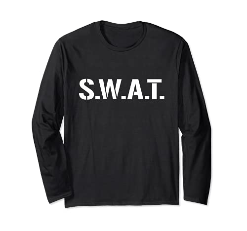 SWAT Kostüm Shirt Lustiges Halloween Gruppen-Outfit Damen Herren Langarmshirt von Funny Costume Halloween Gift Apparel