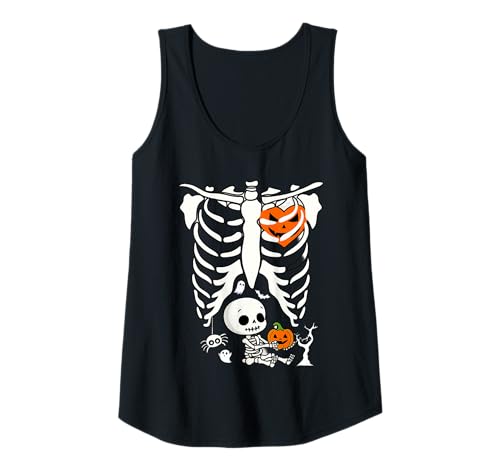 Damen Halloween Lustiges Kostüm Schwangere Frau Kürbis Rippenkäfig Tank Top Damen Halloween Lustiges Kostüm Schwangere Frau Kürbis Rippenkäfig Tank Top von Funny Costume Pregnant Woman Pumpkin Halloween