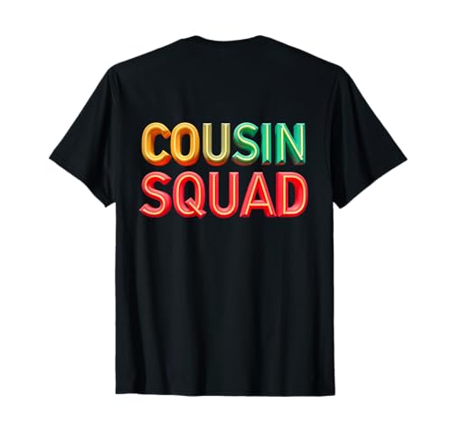 Cousin Squad Zitat Crew Matching Kids Cousin Squad Backprint T-Shirt Cousin Squad Zitat Crew Matching Kids Cousin Squad Backprint T-Shirt von Funny Cousin Squad Crew Family Cousin Squad Shirt