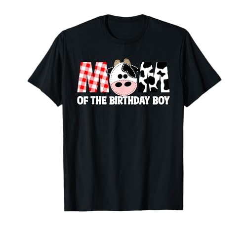 Mom of The Birthday For Boy Cow Farm 1. Geburtstag Kuh Mama T-Shirt Mom of The Birthday For Boy Cow Farm 1. Geburtstag Kuh Mama T-Shirt von Funny Cow Mom And Dad Birthday Family Tees