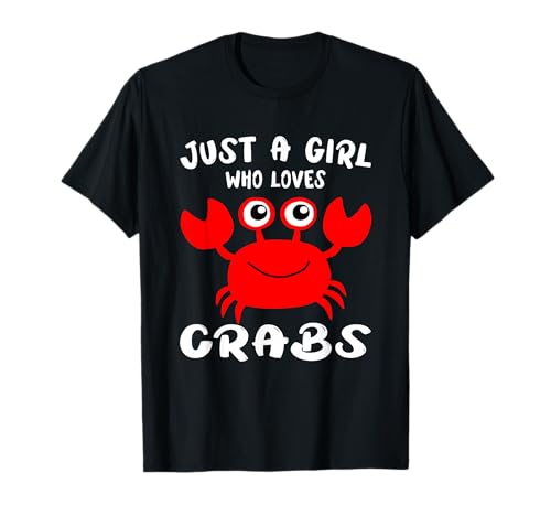 Krabben-Tierliebhaber Frauen Geschenk Just A Girl Who Loves Crabs T-Shirt Krabben-Tierliebhaber Frauen Geschenk Just A Girl Who Loves Crabs T-Shirt von Funny Crabs Gifts