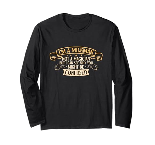 Milkman Milk Man Milkmen Milkmen Milkman Milkmaker Lustiger Beruf Langarmshirt Milkman Milk Man Milkmen Milkmen Milkman Milkmaker Lustiger Beruf Langarmshirt von Funny Creamy Dairy Delivery Funny Style