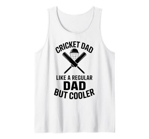 Herren Cricket Dad Lustiges Cricket Tank Top von Funny Cricket Player Cool Cricket Dad Design