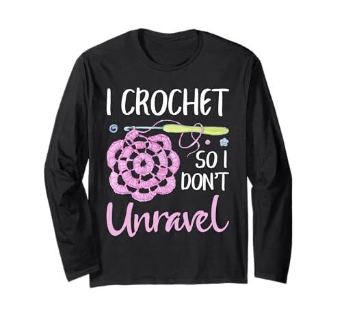 Funny Crochet Frauen Häkeln Entwirren Häkeln Häkeln Langarmshirt von Funny Crocheting And Yarn Gift Co