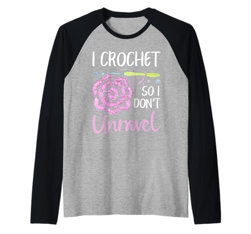 Funny Crochet Frauen Häkeln Entwirren Häkeln Häkeln Raglan von Funny Crocheting And Yarn Gift Co