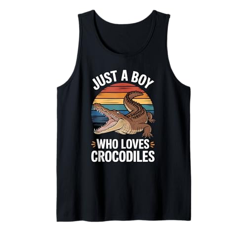 Herren Nur EIN Junge, der Krokodile liebt, Reptilien-Fan, Kinderkrokodile Tank Top Herren Nur EIN Junge, der Krokodile liebt, Reptilien-Fan, Kinderkrokodile Tank Top von Funny Crocodile Lover Clothing