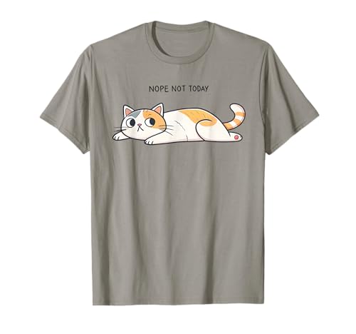 Nein, Nicht Heute, lustige Lazy Cat Humor-Grafik für Herren, Damen und Mädchen T-Shirt von Funny Cute Cat Owner Gifts