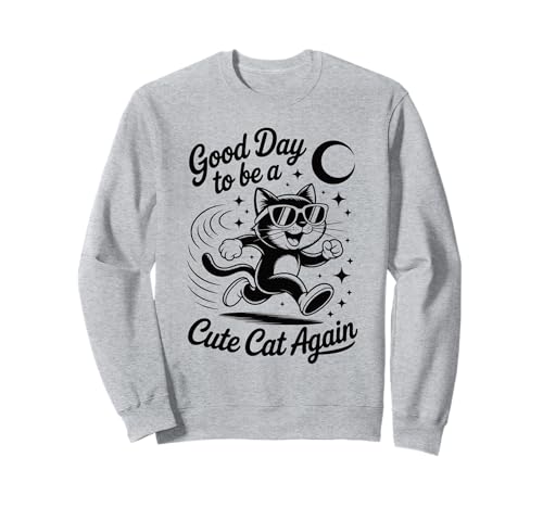 Cooles Retro-Katzen-Shirt, lustige Sonnenbrille, Kitty, Herren, Damen, Teenager Sweatshirt von Funny Cute Cat Pet Animal Lover Love Cats Clothing