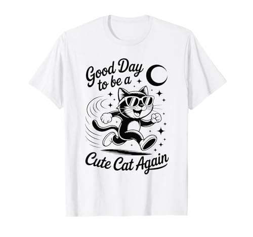 Cooles Retro-Katzen-Shirt, lustige Sonnenbrille, Kitty, Herren, Damen, Teenager T-Shirt von Funny Cute Cat Pet Animal Lover Love Cats Clothing
