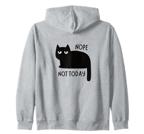 Lustige Schwarze Katze Nope Not Today Zitat Männer Frauen Kinder Kapuzenjacke Lustige Schwarze Katze Nope Not Today Zitat Männer Frauen Kinder Kapuzenjacke von Funny Cute Cat Pet Animal Lover Love Cats Clothing