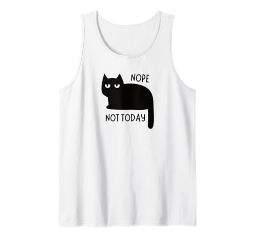 Lustige Schwarze Katze Nope Not Today Zitat Männer Frauen Kinder Tank Top Lustige Schwarze Katze Nope Not Today Zitat Männer Frauen Kinder Tank Top von Funny Cute Cat Pet Animal Lover Love Cats Clothing