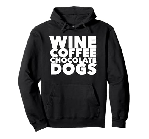 Hunde-Shirt für Herren und Damen, Weinkaffee Pullover Hoodie Hunde-Shirt für Herren und Damen, Weinkaffee Pullover Hoodie von Funny Cute Cat Statement Shirts for Adults TeeZ
