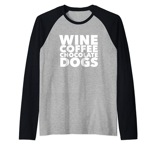 Hundeshirt für Damen und Herren, Weinkaffee, Schokoladenbraun Raglan Hundeshirt für Damen und Herren, Weinkaffee, Schokoladenbraun Raglan von Funny Cute Cat Statement Shirts for Adults TeeZ
