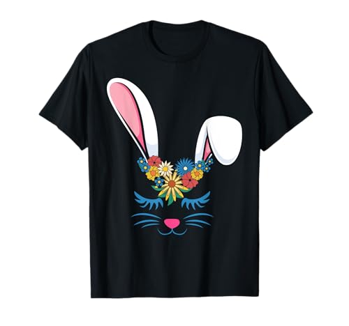 Frohe Ostern, niedliches Häschen, Mädchen, Damen, Erwachsene, Kinder, Kleinkinder T-Shirt von Funny Cute Easter Apparel Kids Toddlers Adults