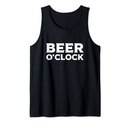 Beer Oclock - Beer Time Cute Statements Shirts Damen Herren Tank Top Beer Oclock - Beer Time Cute Statements Shirts Damen Herren Tank Top von Funny Cute Hilarious Drinking Beer Adults TeeZ