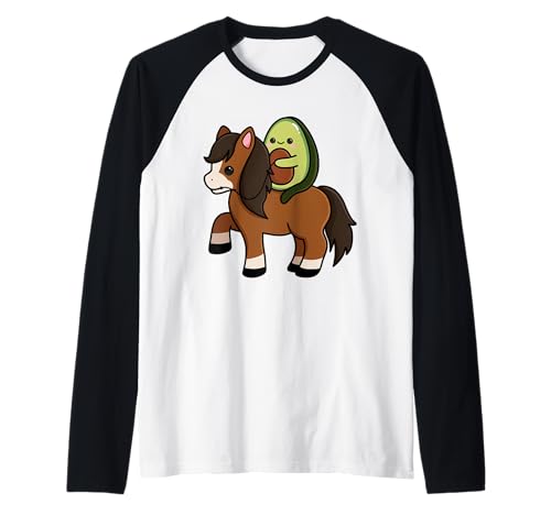 Kawaii Avocado reitet EIN Pferdeliebhaber Frauen Kinder Kleinkind 5T Raglan Kawaii Avocado reitet EIN Pferdeliebhaber Frauen Kinder Kleinkind 5T Raglan von Funny Cute Kawaii Anime Merch