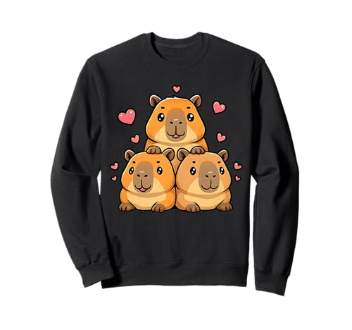 Süße Kawaii Capybaras Lustige Capy Liebhaber Frauen Mädchen Sweatshirt Süße Kawaii Capybaras Lustige Capy Liebhaber Frauen Mädchen Sweatshirt von Funny Cute Kawaii Capybaras Women Girls