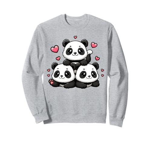 Niedliche Kawaii-Pandas, lustiger Panda-Liebhaber, Frauen und Mädchen Sweatshirt Niedliche Kawaii-Pandas, lustiger Panda-Liebhaber, Frauen und Mädchen Sweatshirt von Funny Cute Kawaii Pandas Women Girls