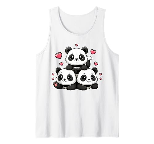 Niedliche Kawaii-Pandas, lustiger Panda-Liebhaber, Frauen und Mädchen Tank Top Niedliche Kawaii-Pandas, lustiger Panda-Liebhaber, Frauen und Mädchen Tank Top von Funny Cute Kawaii Pandas Women Girls