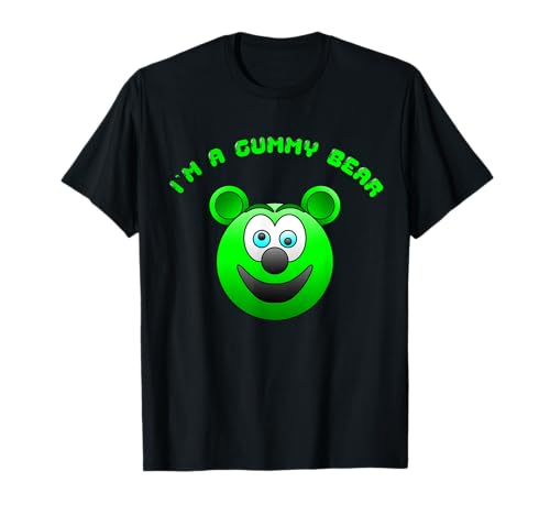 Lustige süße Kinder Ich bin ein Gummibärchen-Cartoon T-Shirt von Funny Cute Kids I'm a Gummy Bear Cartoon Gift Tees