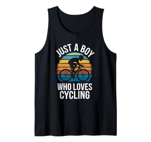 Herren Nur EIN Junge, der gerne Rad fährt, Mountainbiken, Kinder, Radfahren Tank Top Herren Nur EIN Junge, der gerne Rad fährt, Mountainbiken, Kinder, Radfahren Tank Top von Funny Cycling Apparel for Men Women