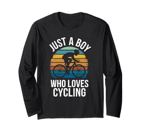 Nur EIN Junge, der gerne Rad fährt, Mountainbiken, Kinder, Radfahren Langarmshirt Nur EIN Junge, der gerne Rad fährt, Mountainbiken, Kinder, Radfahren Langarmshirt von Funny Cycling Apparel for Men Women