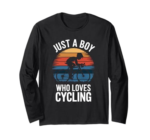 Nur EIN Junge, der gerne Rad fährt, Rennrad, Kinder, Radfahren Langarmshirt Nur EIN Junge, der gerne Rad fährt, Rennrad, Kinder, Radfahren Langarmshirt von Funny Cycling Apparel for Men Women