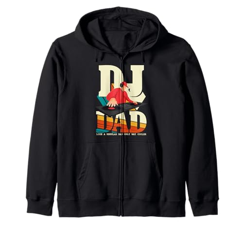 DJ Dad Vintage Funny Beat Disc Jockey Vatertag Herren Kapuzenjacke DJ Dad Vintage Funny Beat Disc Jockey Vatertag Herren Kapuzenjacke von Funny DJ Disc Jockey Beat Maker Gifts