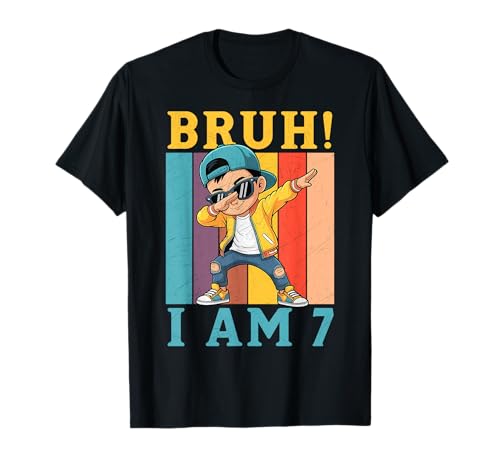 Bruh It's My 7th Birthday Dabbing Boy Party für 7-jährige Jungen T-Shirt Bruh It's My 7th Birthday Dabbing Boy Party für 7-jährige Jungen T-Shirt von Funny Dabbing Birthday Boy Cool Boys Kids Outfit