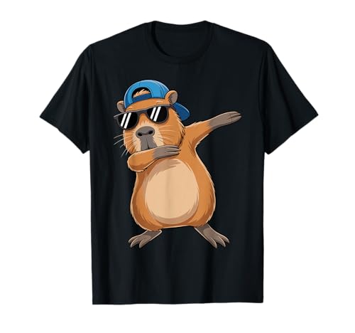 Lustiges Dabbing Capybara Tier Jungen Herren Kleinkind Kinder T-Shirt Lustiges Dabbing Capybara Tier Jungen Herren Kleinkind Kinder T-Shirt von Funny Dabbing Capybara Animal tee.