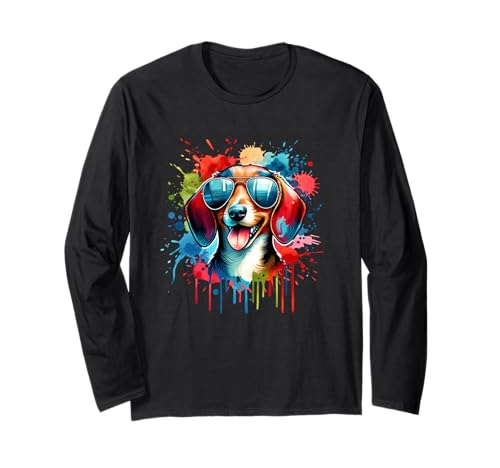 Niedlicher Dackel, lustiger Dackel, für Männer, Frauen, Kinder Langarmshirt Niedlicher Dackel, lustiger Dackel, für Männer, Frauen, Kinder Langarmshirt von Funny Dachshund Dachshunds Apparel