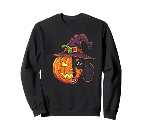 Dackel Kürbis Jack O Laterne Halloween Kinder Herren Damen Sweatshirt Dackel Kürbis Jack O Laterne Halloween Kinder Herren Damen Sweatshirt von Funny Dachshund Lover Halloween Pumpkin Outfits