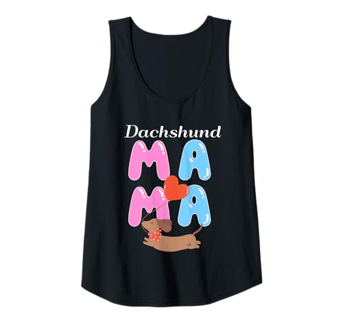 Damen Dackel Mama Cute Wiener Dog Mom Lover Grafik Tank Top Damen Dackel Mama Cute Wiener Dog Mom Lover Grafik Tank Top von Funny Dachshund Lover Idea for Dog Moms